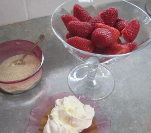 Strawberries and whipped cream!